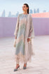 MARIA B - 3PC EMBROIDED CUTWORK LAWN DRESS WITH FOUR SIDE EMBROIDED BURNOUT ORGANZA DUPATTA- FCO-28B