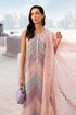 MARIA B - 3PC EMBROIDED CUTWORK LAWN DRESS WITH FOUR SIDE EMBROIDED BURNOUT ORGANZA DUPATTA- FCO-28A