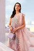 MARIA B - 3PC EMBROIDED CUTWORK LAWN DRESS WITH FOUR SIDE EMBROIDED BURNOUT ORGANZA DUPATTA- FCO-28A
