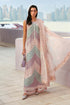 MARIA B - 3PC EMBROIDED CUTWORK LAWN DRESS WITH FOUR SIDE EMBROIDED BURNOUT ORGANZA DUPATTA- FCO-28A