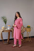 AISLING -3PC EMBROIDERED DHANAK DRESS WITH EMBROIDERED DHANAK WOOL SHAWL- FW-74