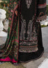 HUSSAIN REHAR-3PC DHANAK EMBROIDERED SHIRT WITH COURTRAI PRINTED SHAWL AND TROUSER-FW-12