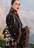 HUSSAIN REHAR-3PC DHANAK EMBROIDERED SHIRT WITH COURTRAI PRINTED SHAWL AND TROUSER-FW-12