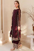 MARIA.B -3PC EMBROIDERED FANCY VELVET DRESS WITH BROSHIA NET DUPATTA- FPW-49