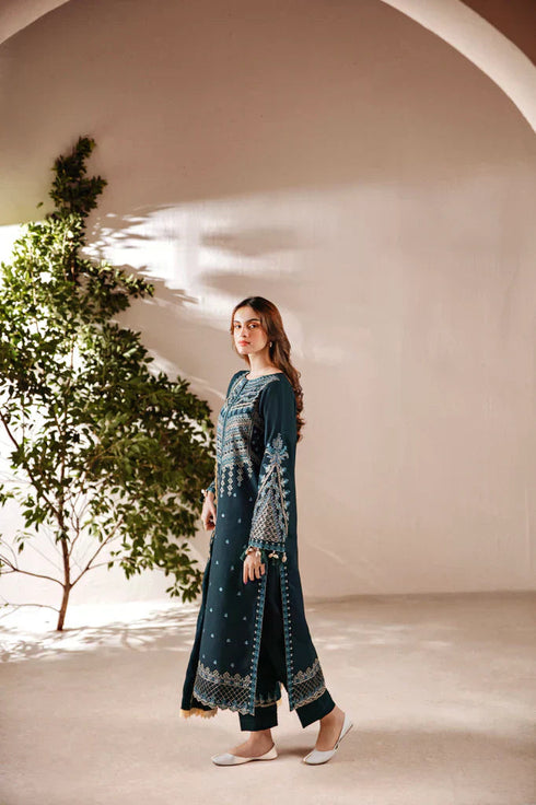 FLORENT - 3PC LAWN EMBROIDERED SHIRT WITH CHIFFON EMBROIDERED DUPATTA FW-335