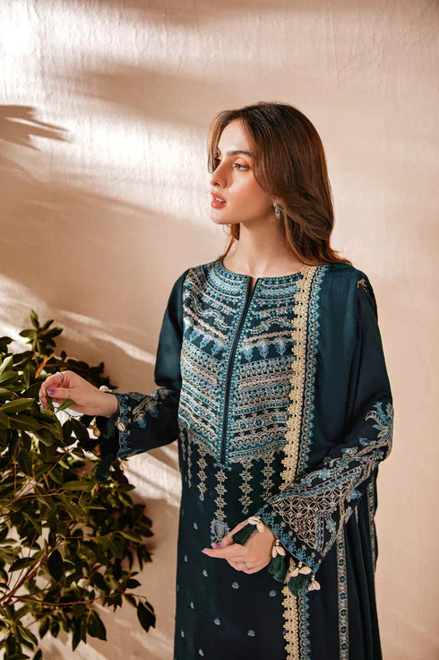 FLORENT - 3PC LAWN EMBROIDERED SHIRT WITH CHIFFON EMBROIDERED DUPATTA FW-335