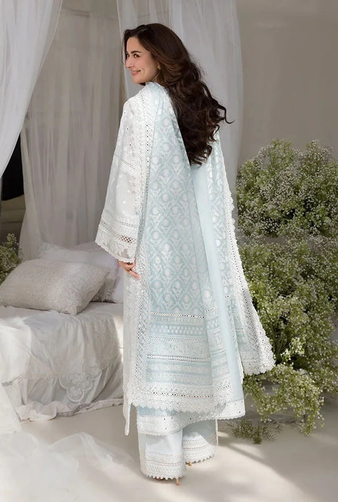 FAIRY CLOTHES -3PC EMBROIDED LAWN DRESS EMBROIDERED COTTON NET DUPPATA - FCO-29 BR-1153