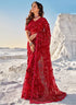 LASHKARA -FULLY HEAVY FANCY EMBROIDERED WORK NET SAREE- FPW-78
