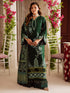MAHNUR-3PC DHANAK EMBROIDERED SHIRT WITH COURTRAI PRINTED SHAWL & TROUSER-FW-11