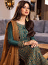 ASIM JOFA -3PC DHANAK EMBROIDERED WITH BAMBER CHIFFON EMBROIDERED DUPATTA- FW-131
