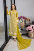 AZURE -3PC FULLY EMBROIDERED FANCY CHIFFON DRESS WITH HEAVY EMBROIDERED CHIFFON DUPATTA- FPW-27