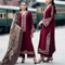 Fairy Clothes Embroidered 3pc Dhanak dress with Printed shawl - FW-19