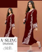 Embroidered 2Pc Dhanak Unstitched Winter Dress With EMBPatches - FC-1