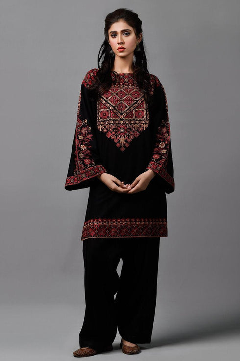 KAYSERIA -3PC EMBROIDED LAWN DRESS WITH LAWN TROUSER- FCO-42