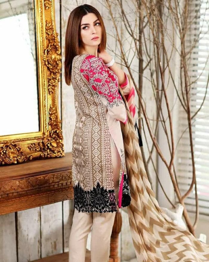 CHARIZMA -3PC EMBROIDERED LAWN DRESS WITH LAWN DUPATTA- FW-71