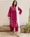 ZARA SHAHJAHAN - DHANAK EMBRIODED 3pc WITH DHANAK EMBRIODED DUPPATA - EL-12
