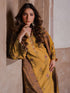 IZEL-3PC KARANDI EMBROIDERED SHIRT WITH PASHMINA WOOL SHAWL & KARANDI TROUSER-FW-223
