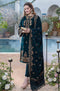 ZAINAB CHOTHANI -EMBROIDED FANCY VELVET DRESS WITH HEAVY EMBROIDED ORGANZA DUPATTA 4 SIDE LACE STITCH ON SILK- FPW-03