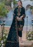 AZURE -3PC HEAVY EMBROIDERED FANCY DRESS WITH HEAVY EMBROIDERED FANCY VELVET SHAWL- FPW-61
