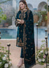 AZURE -3PC HEAVY EMBROIDERED FANCY DRESS WITH HEAVY EMBROIDERED FANCY VELVET SHAWL- FPW-61