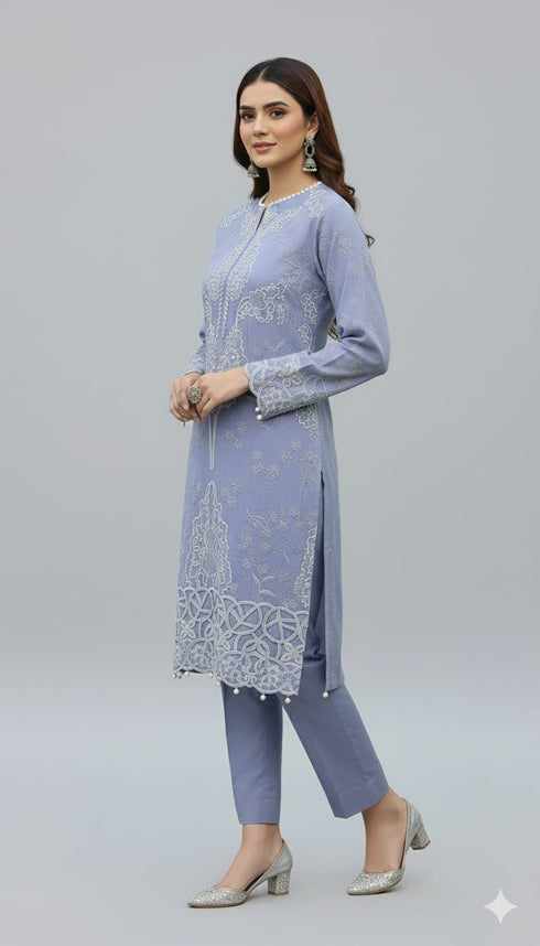 FAIRY CLOTHES -2PC EMBROIDED LAWN DRESS - FCO-23