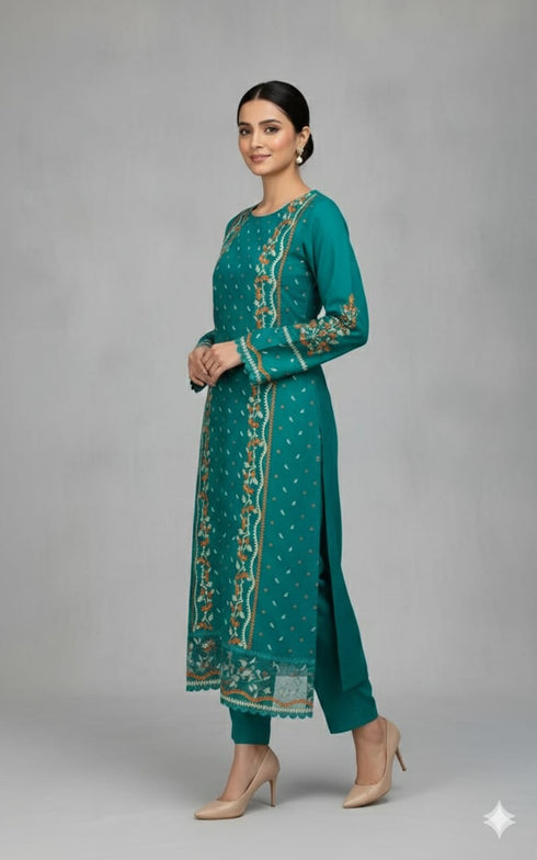 FAIRY CLOTHES -2PC EMBROIDED LAWN DRESS - FCO-18