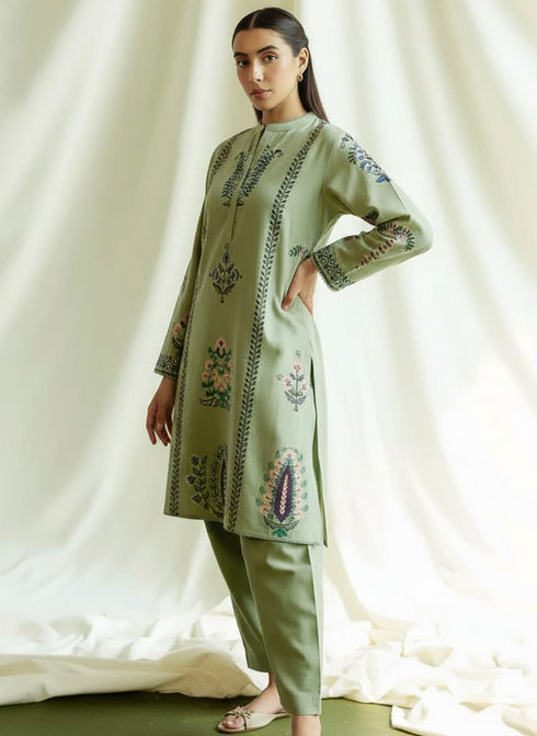 FAIRY CLOTHES -2PC EMBROIDED LAWN DRESS - FCO-29