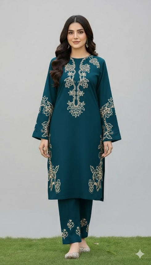 FAIRY CLOTHES -2PC EMBROIDED LAWN DRESS - FCO-20