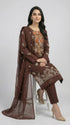 FAIRY CLOTHES-3PC EMBROIDED LAWN DRESS WITH EMBROIDED CHIFFON DUPATTA- FCO-50
