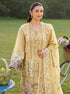 ELAF -EMBROIDED CUTWORK LAWN DRESS WITH COTTON NET EMBROIDED DUPATTA FN-128 YELLOW