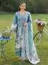 ELAF -EMBROIDED CUTWORK LAWN DRESS WITH COTTON NET EMBROIDED DUPATTA FN-128 SEA GRENN
