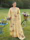ELAF -EMBROIDED CUTWORK LAWN DRESS WITH COTTON NET EMBROIDED DUPATTA FN-128 YELLOW