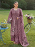 ELAF -EMBROIDED CUTWORK LAWN DRESS WITH COTTON NET EMBROIDED DUPATTA FN-128 PURPLE