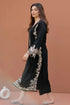 MARIA B -2PC EMBROIDERED DHANAK DRESS WITH DHANAK DYED TROUSER - FW-64