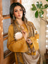 IZEL UNSTITCHED 3-PC DHANAK EMBROIDERED SHIRT WITH COURTRAI PRINTED SHAWL & TROUSER FCO 112