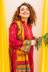 BATIK -3PC EMBROIDERED DHANAK DRESS WITH DHANAK WOOL SHAWL- FW-62