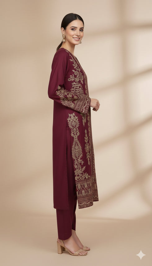 FAIRY CLOTHES -2PC EMBROIDED LAWN DRESS - FCO-11