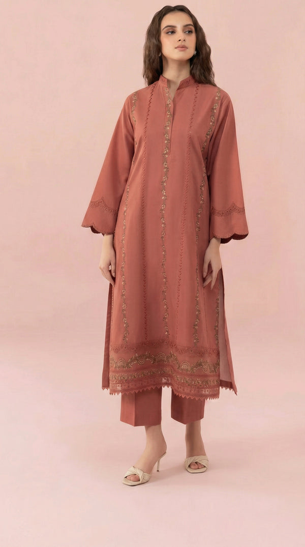 FAIRY CLOTHES-2PC EMBROIDED LAWN DRESS - FCO-07