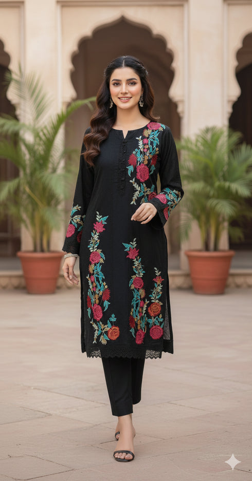 FAIRY CLOTHES -2PC EMBROIDED LAWN DRESS - FCO-08