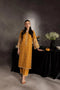 BAREEZE -2PC EMROIDERED DHANAK DRESS WITH DYED DHANAK TROUSER - FW-22