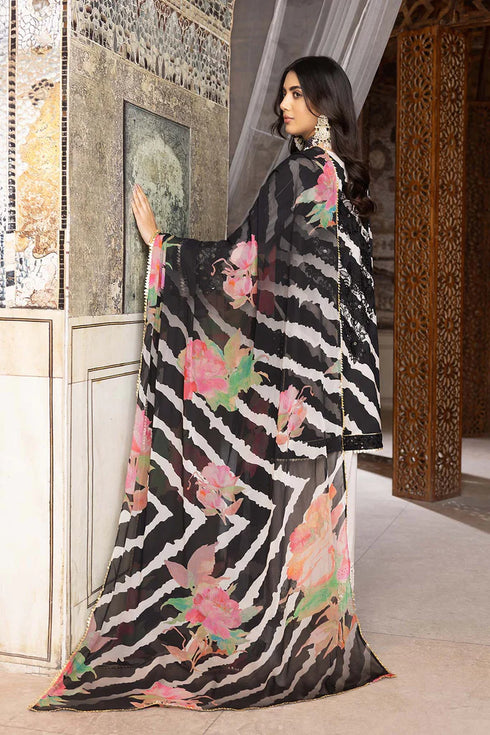 CHARIZMA -3PC PRINTED LAWN DRESS WITH SILK DUPATTA- FP-20