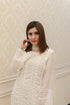 AZRA HAMEED - 3PC CHIKANKARI LAWN EMBROIDERED SHIRT WITH SOFT ORGANZA EMBROIDERED DUPATTA AND TROUSER - FCO-19