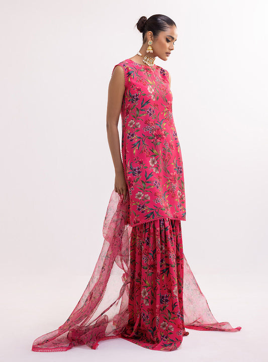 ZAINAB CHOTHANI -3PC PRINTED LAWN DRESS WITH SILK DUPATTA- FP-15