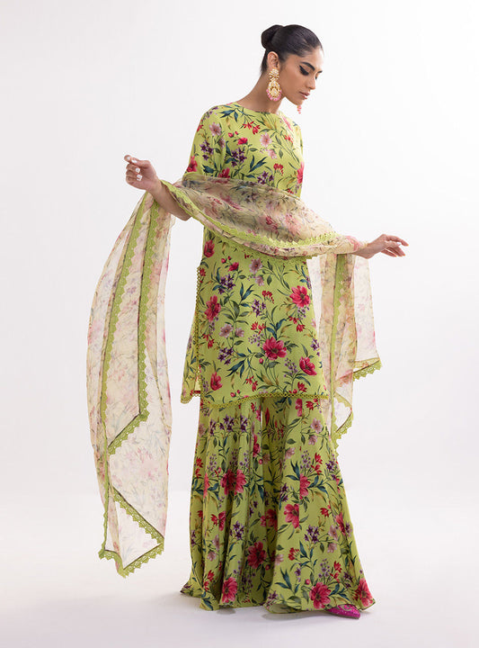 ZAINAB CHOTHANI -3PC PRINTED LAWN DRESS WITH SILK DUPATTA- FP-09