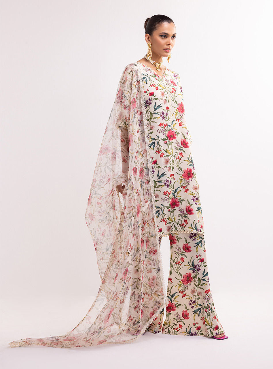 ZAINAB CHOTHANI -3PC PRINTED LAWN DRESS WITH SILK DUPATTA- FP-07