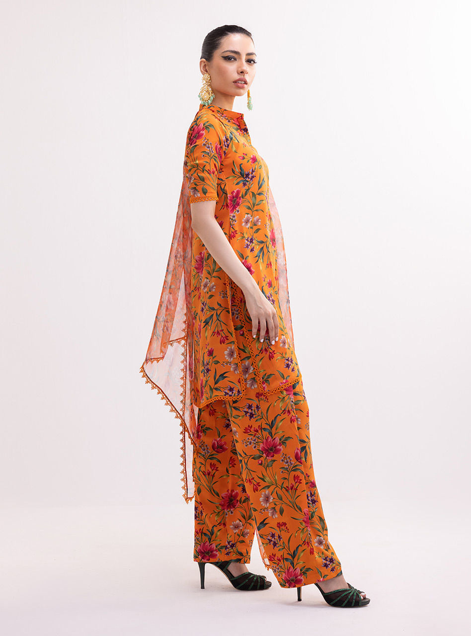 ZAINAB CHOTHANI -3PC PRINTED LAWN DRESS WITH SILK DUPATTA- FP-08