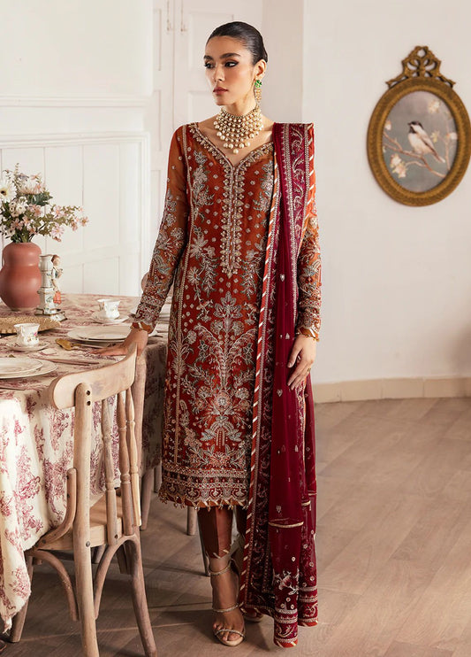 GULAAL -3CP FULLY HEAVY EMBRIODERED FANCY CHIFFON DRESS WITH HEAVY EMBROIDERED SEQUENCE CHIFFON DUPATTA- FPW-115