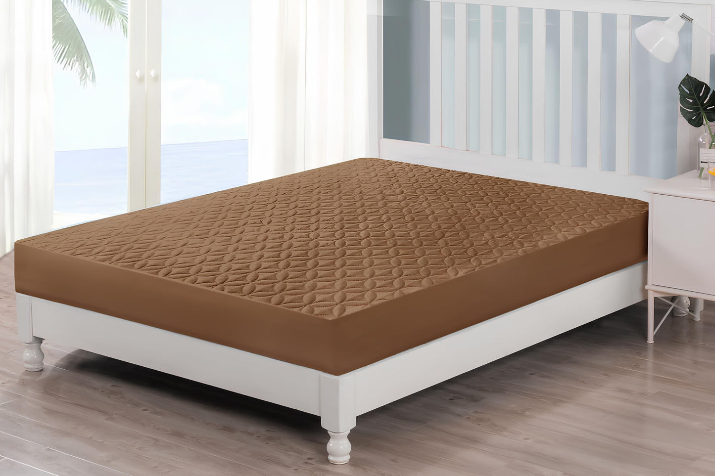 QUILTED MATTRESS COVER 7 COLOURS