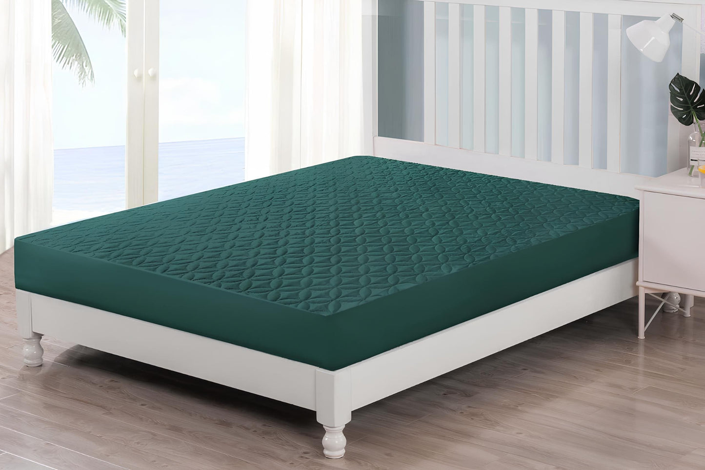 QUILTED MATTRESS COVER 7 COLOURS