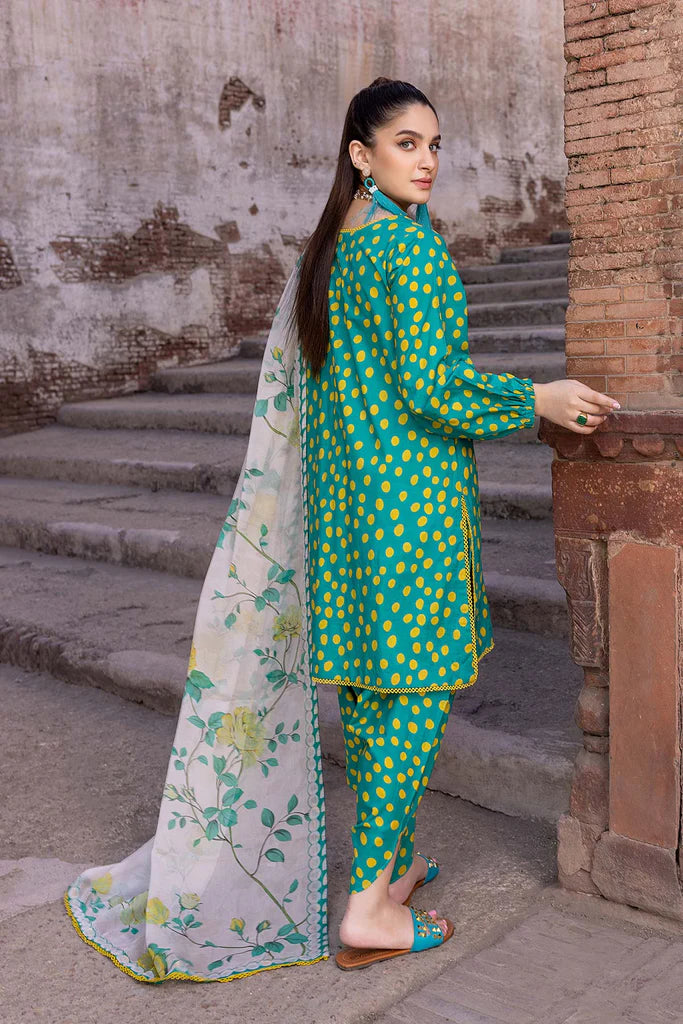 CHARIZMA -3PC PRINTED LAWN DRESS WITH SILK DUPATTA- FCP-52
